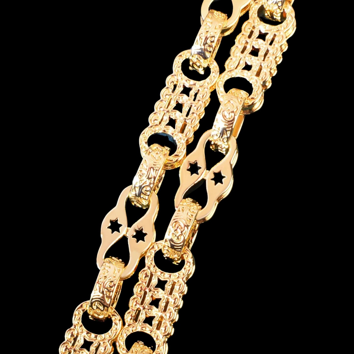 10mm 18K Plated Copper Cuban Link Chain