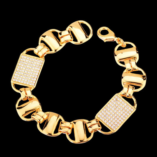 14mm Square Clustered Cuban Chain